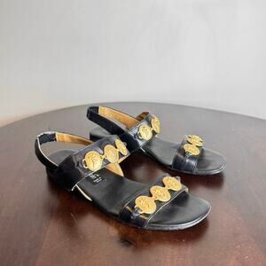 Kenneth Cole Embellished Leather Sandals - Size 6